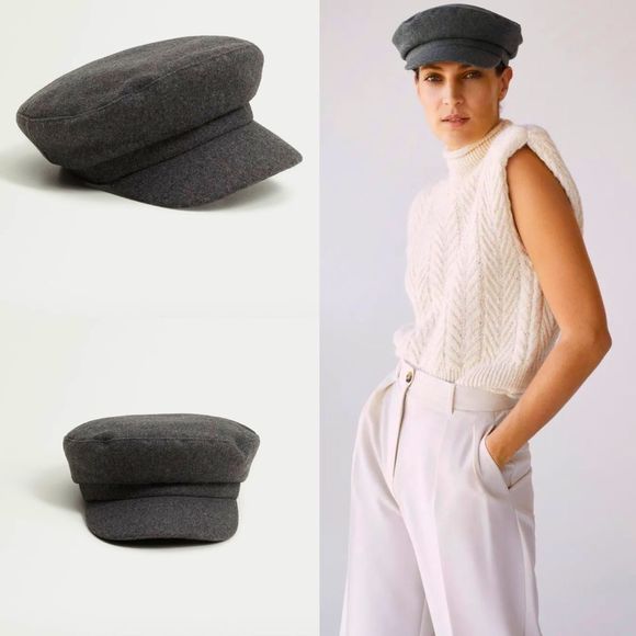 Mango Wool‎ Visor Beret - Picture 1 of 8